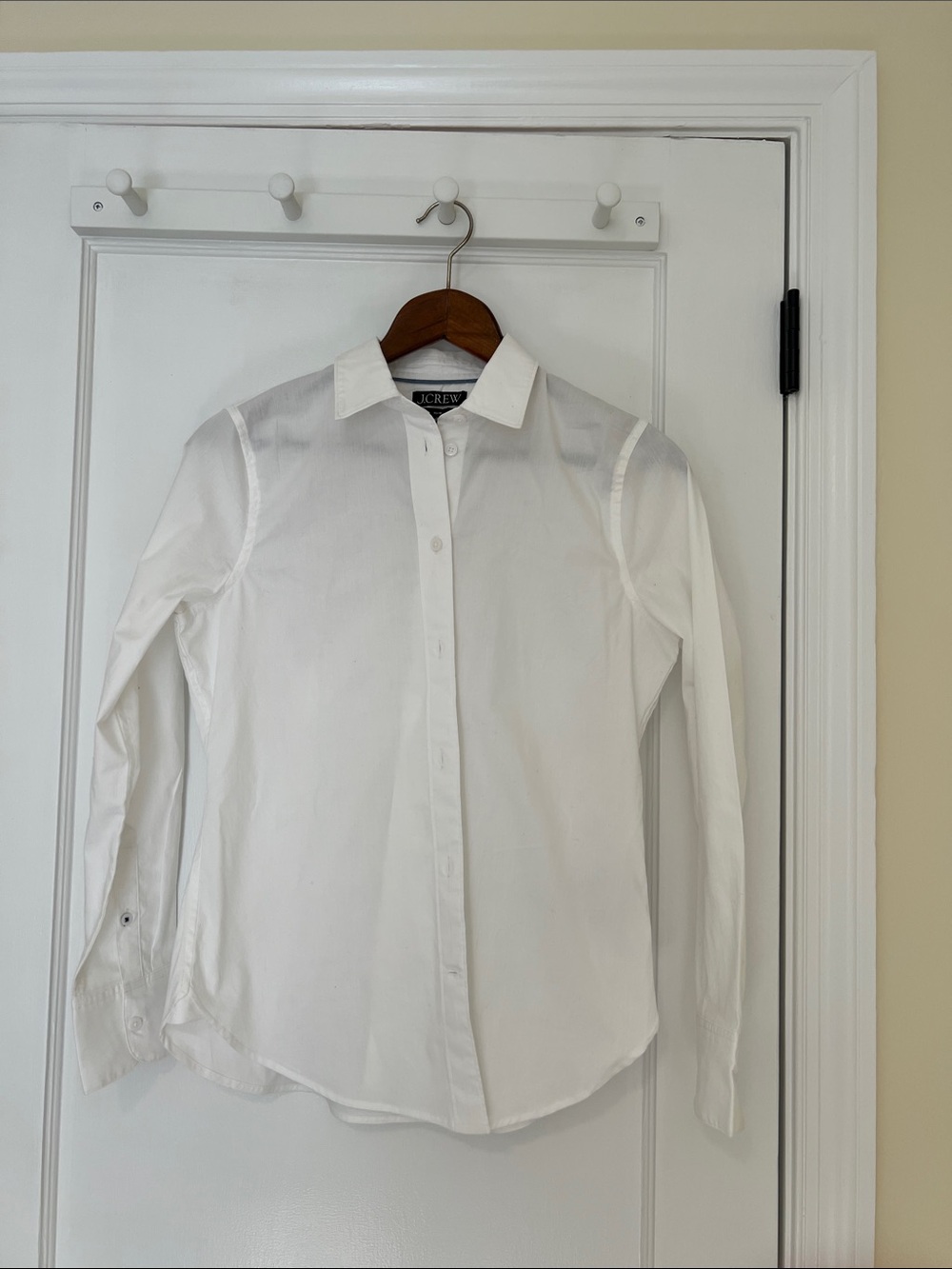 J. Crew White Slim Buttondown Shirt